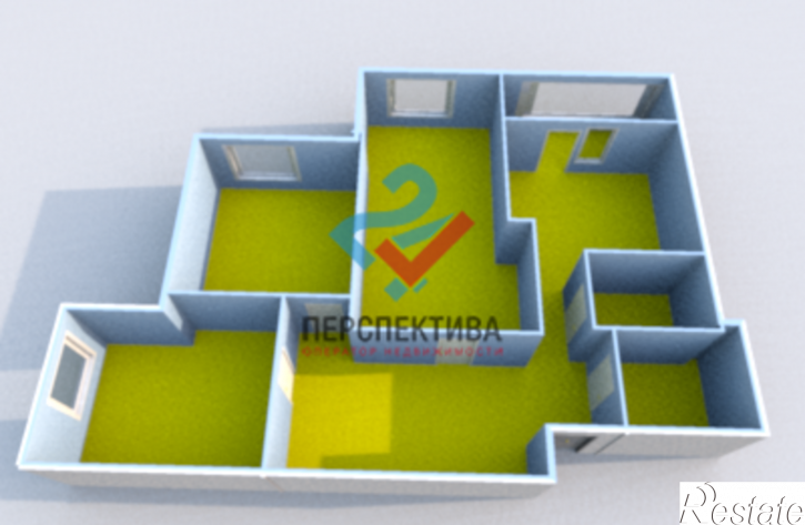 3-комн квартира в новом доме Прибрежный бульвар, 2с6