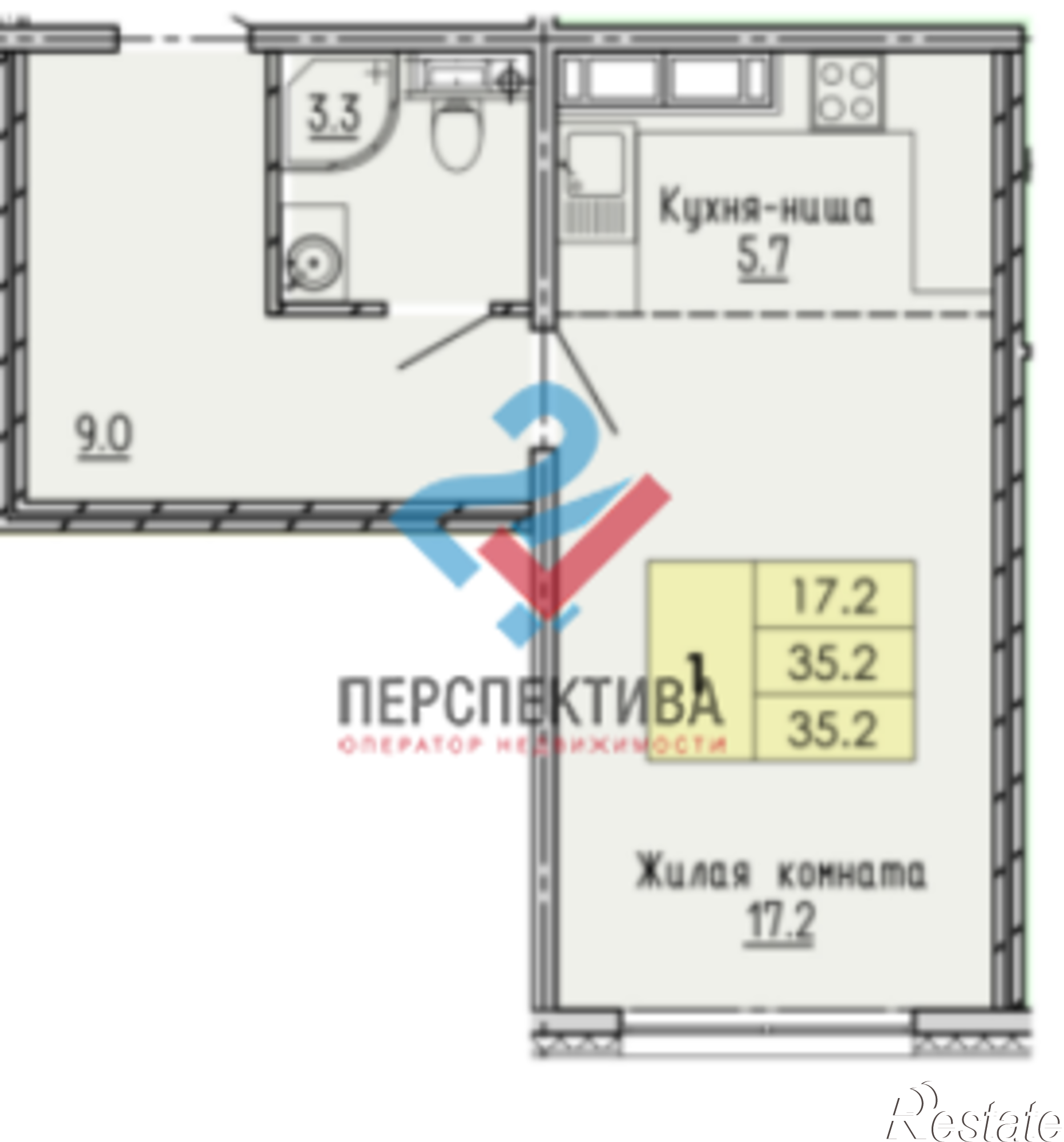 Купить квартиру за 2 273 920 рублей на жилой комплекс Лугометрия,  с19
