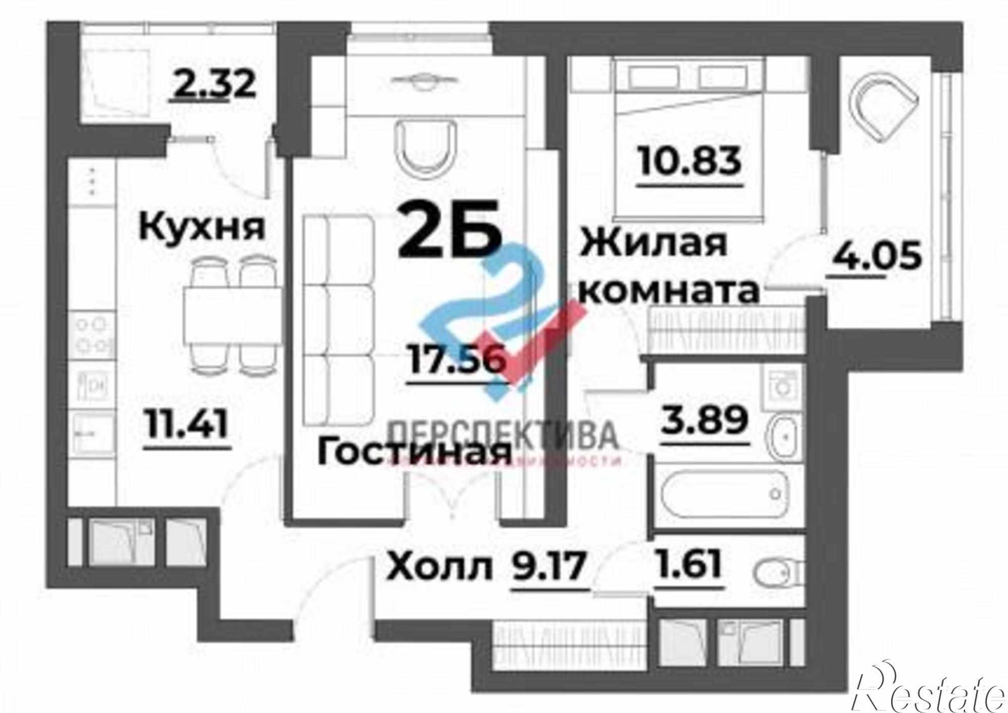 Купить квартиру за 4 950 000 рублей на улица Лозицкой, 1А