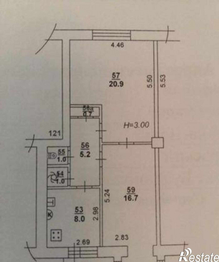 2-комн квартира Будённовский проспект, 96/132