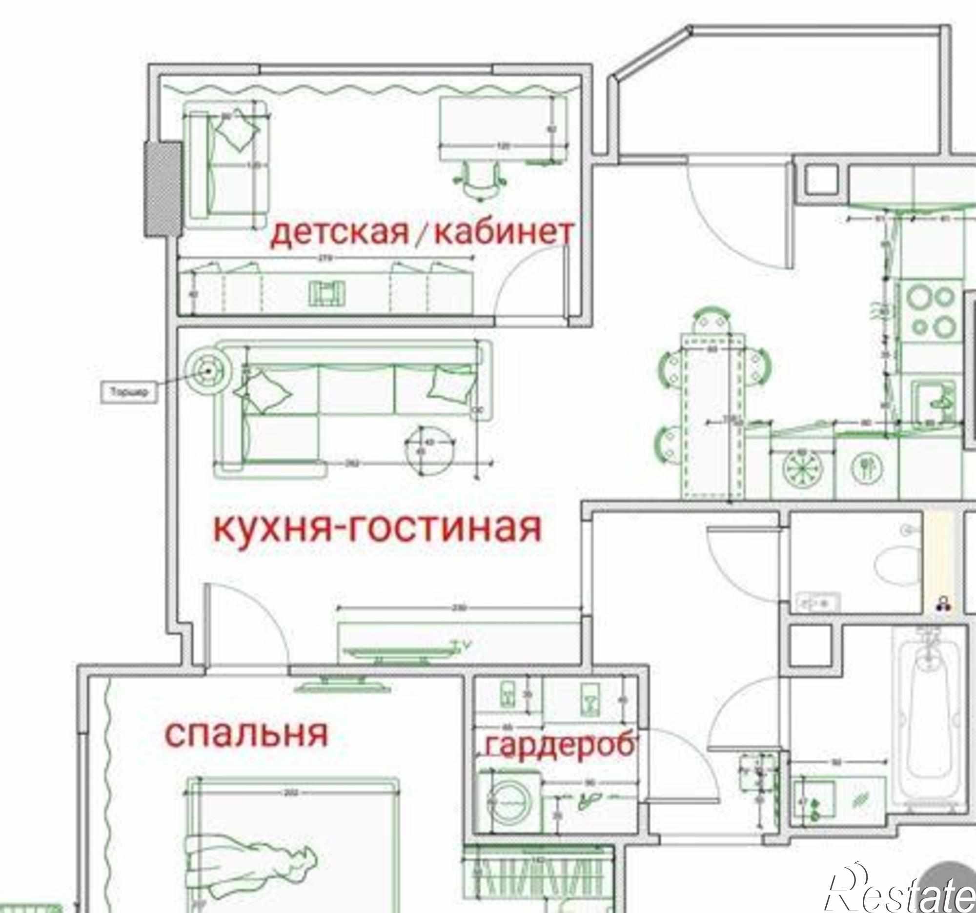 Купить квартиру за 5 300 000 рублей на улица Герасименко, 17/4