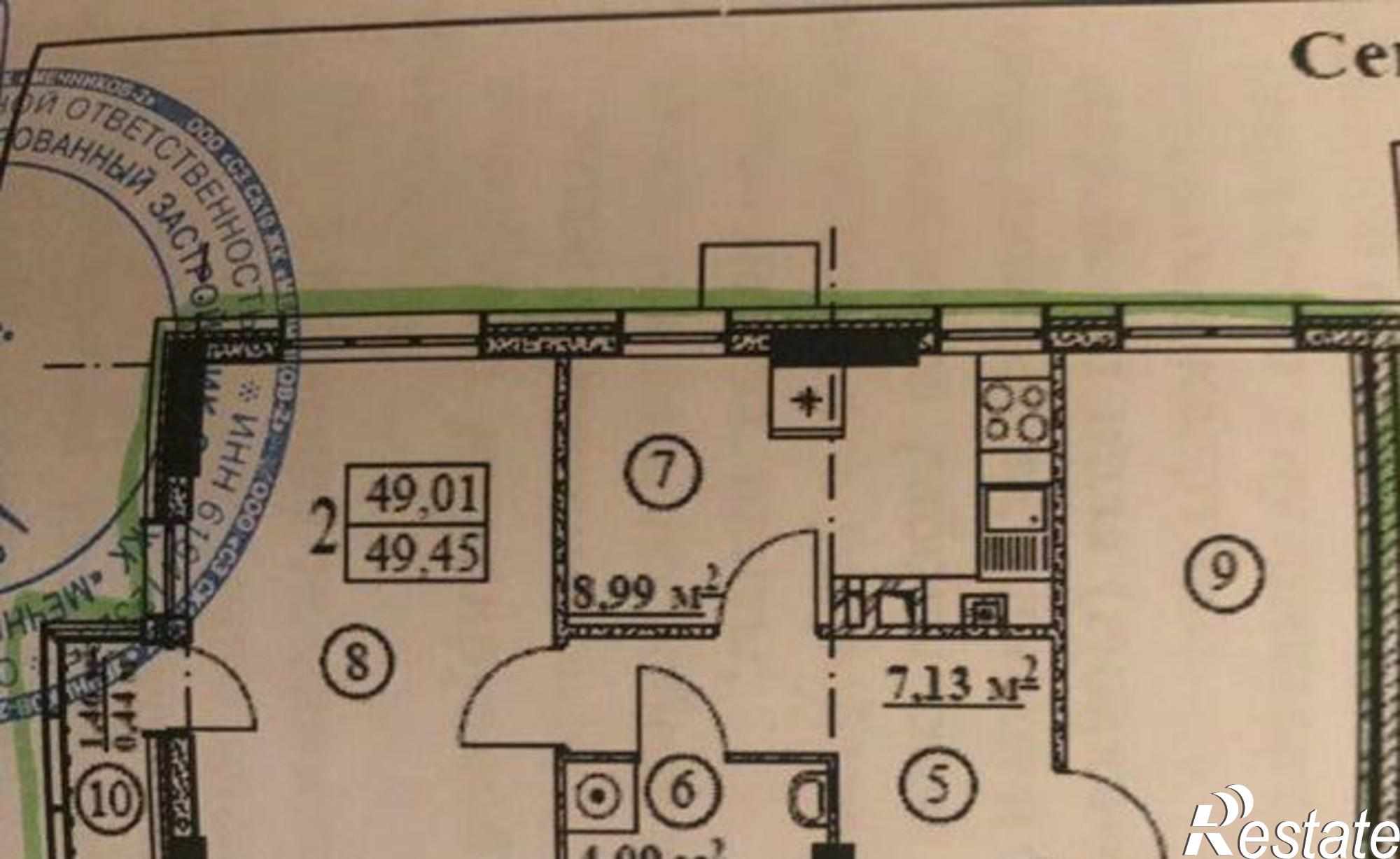 Купить квартиру за 5 050 000 рублей на Доломановский переулок, 82