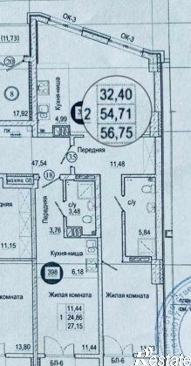 2-комн квартира в новом доме Береговая улица, 73