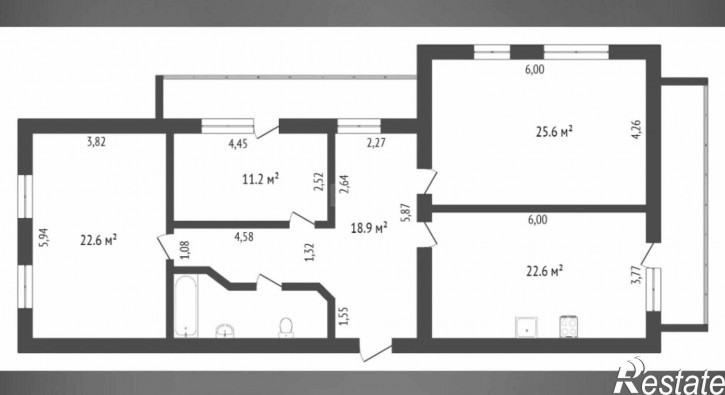 3-комн квартира ул. Монтажников          д. 1