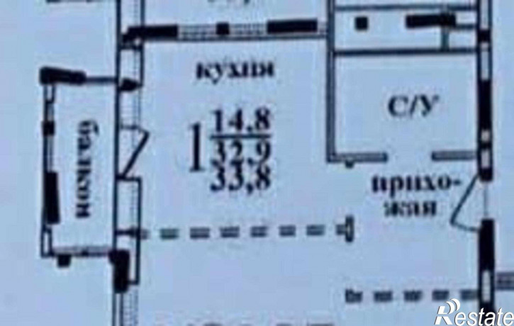 1-комн квартира в новом доме улица Ерёменко, 114