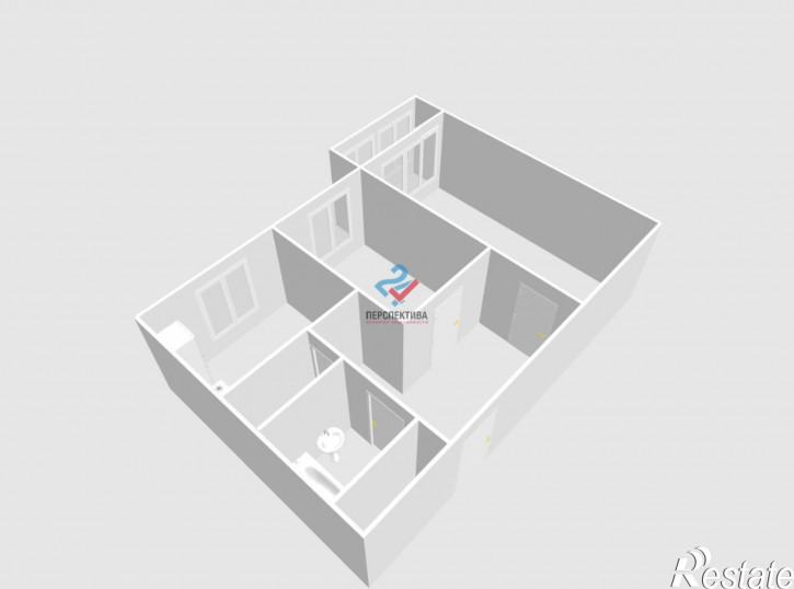 2-комн квартира улица Рахманинова, 34