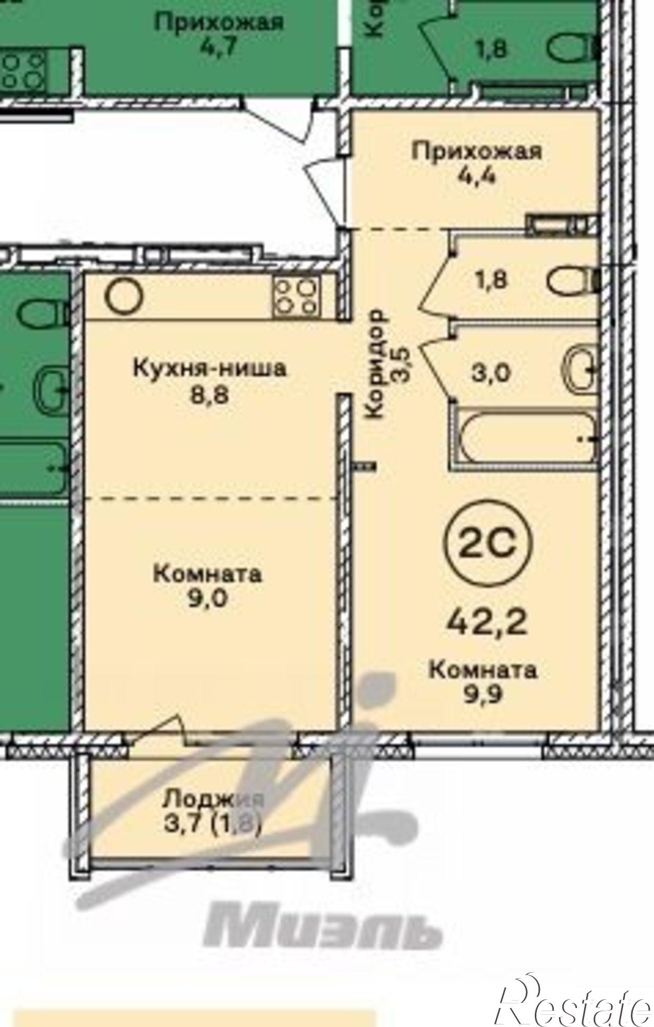 Купить квартиру за 2 600 000 рублей на ул. Власихинская, 65а к2