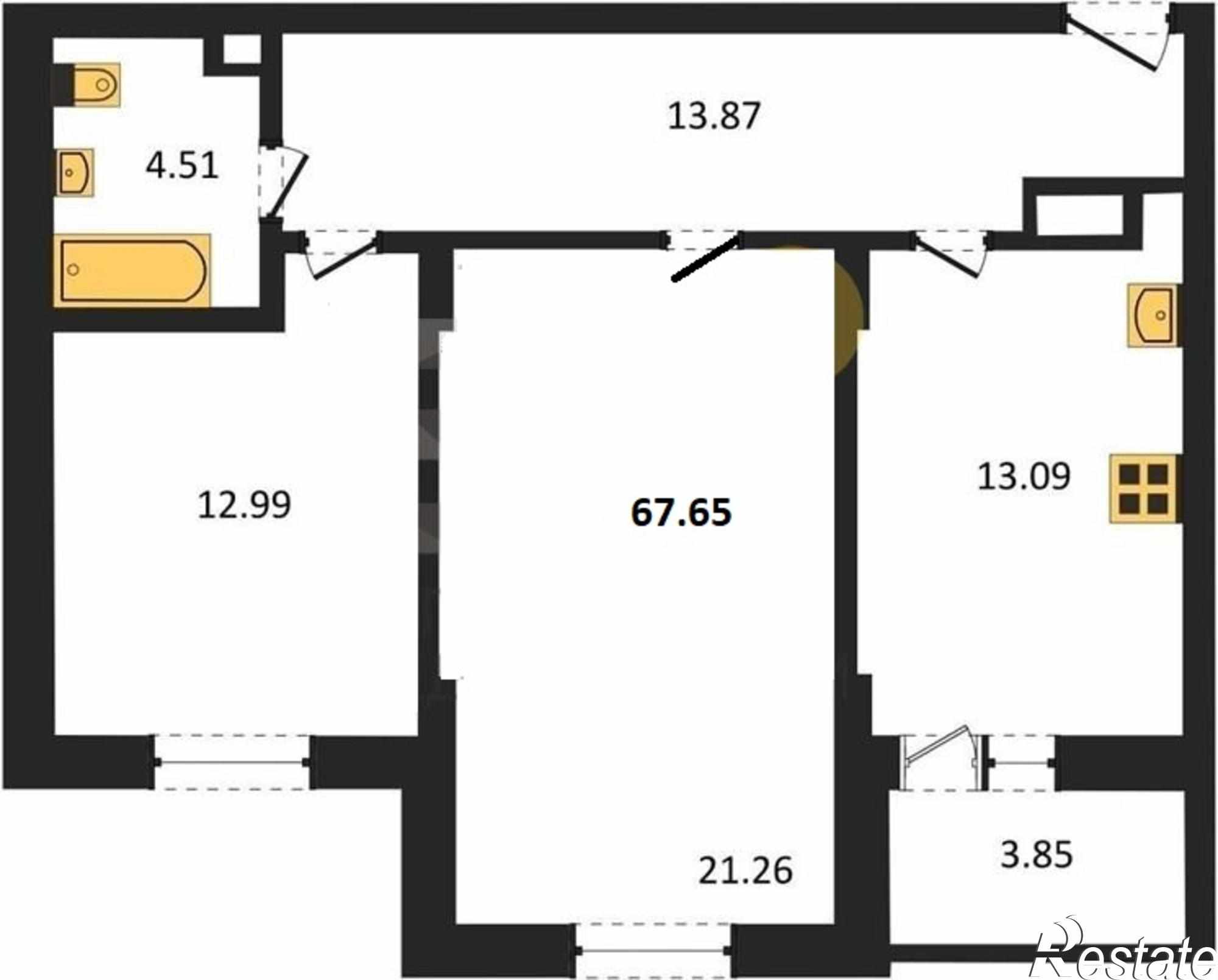 Купить квартиру за 6 575 280 рублей на Восточная ул, 7
