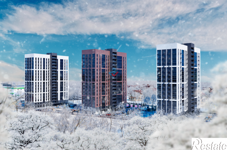 1-комн квартира в новом доме Серпуховская улица, 1