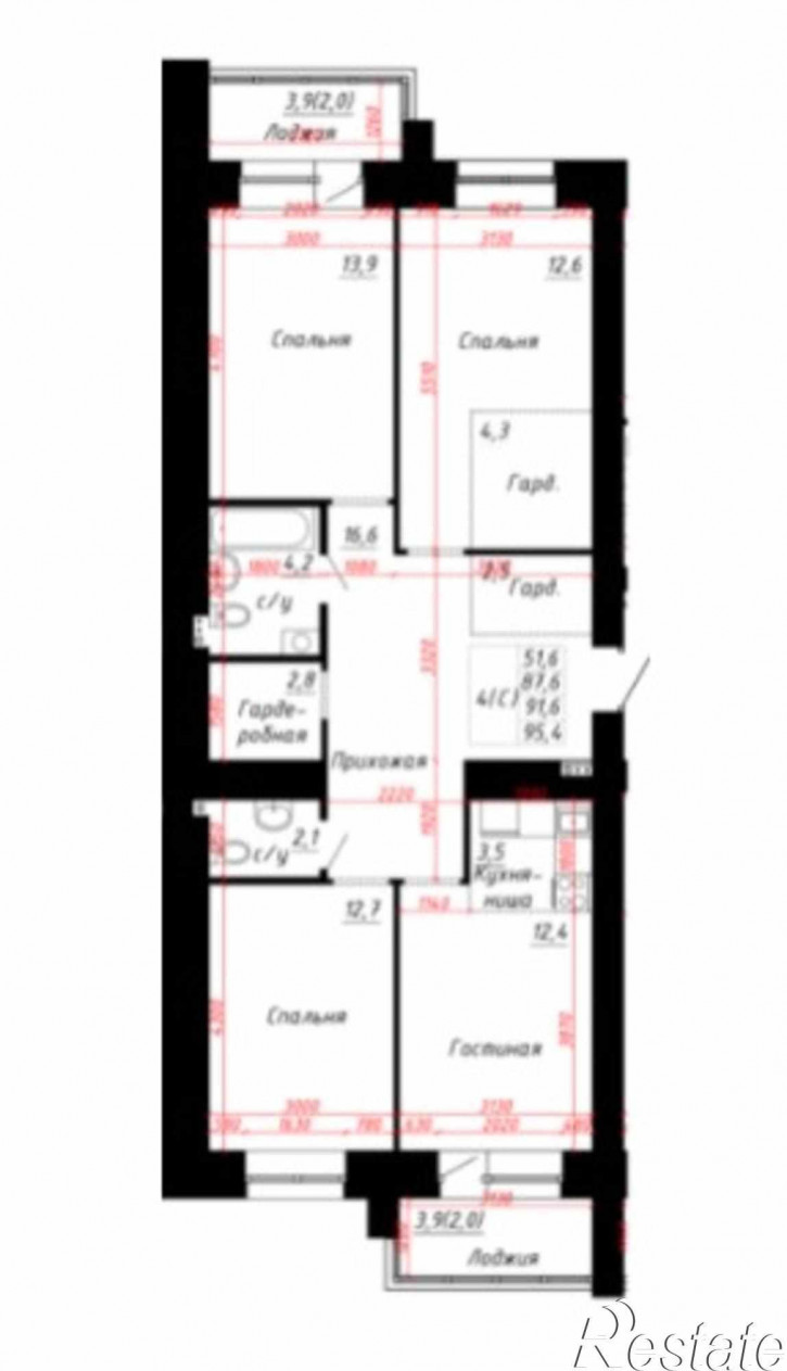 2-комн квартира в новом доме тракт. Павловский, 60Б