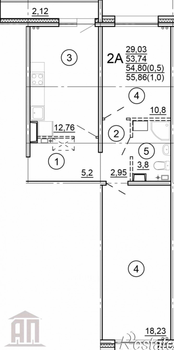 2-комн квартира Новочеркасская ул, 48