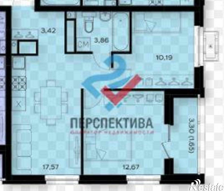 2-комн квартира в новом доме микрорайон Ближнее Арбеково,  жилой комплекс Супернова
