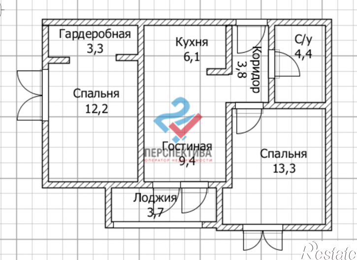 3-комн квартира в новом доме Октябрьский район,  район Заводской