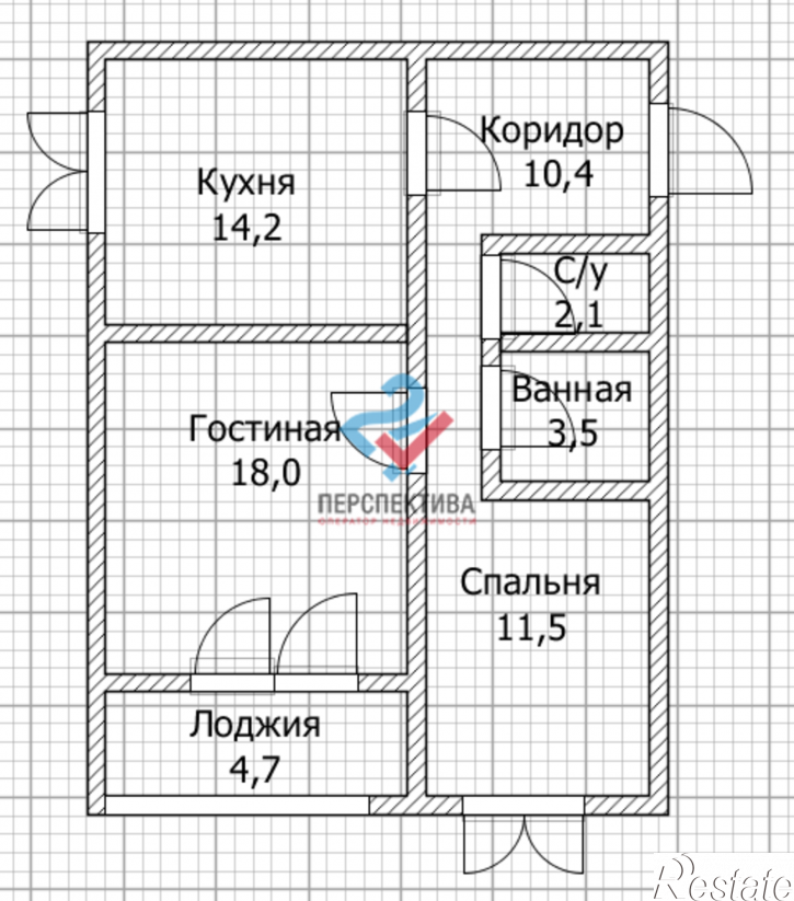 2-комн квартира в новом доме Прибрежный бульвар, с1