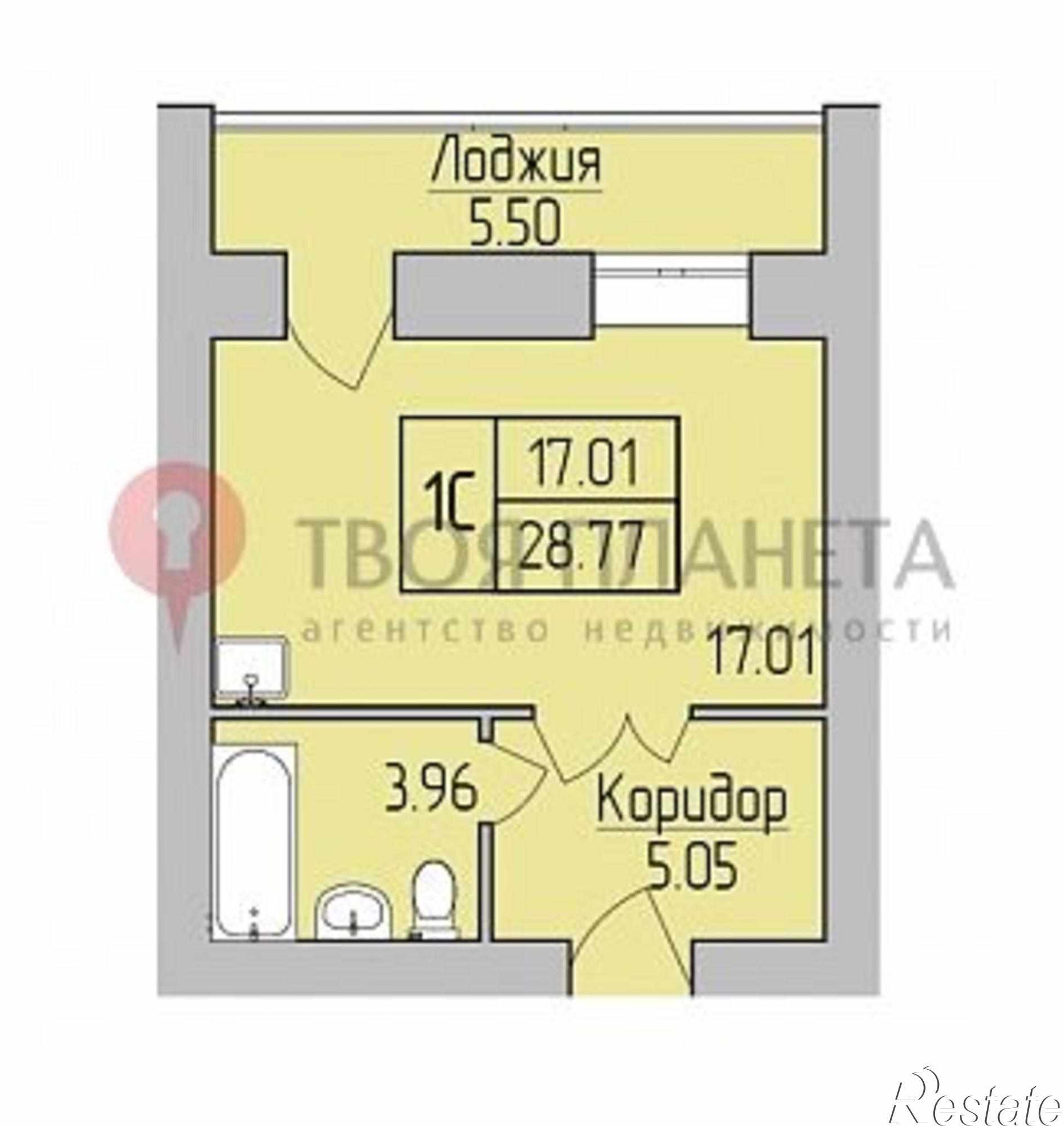 Купить квартиру за 2 776 800 рублей на ул. Юности,5