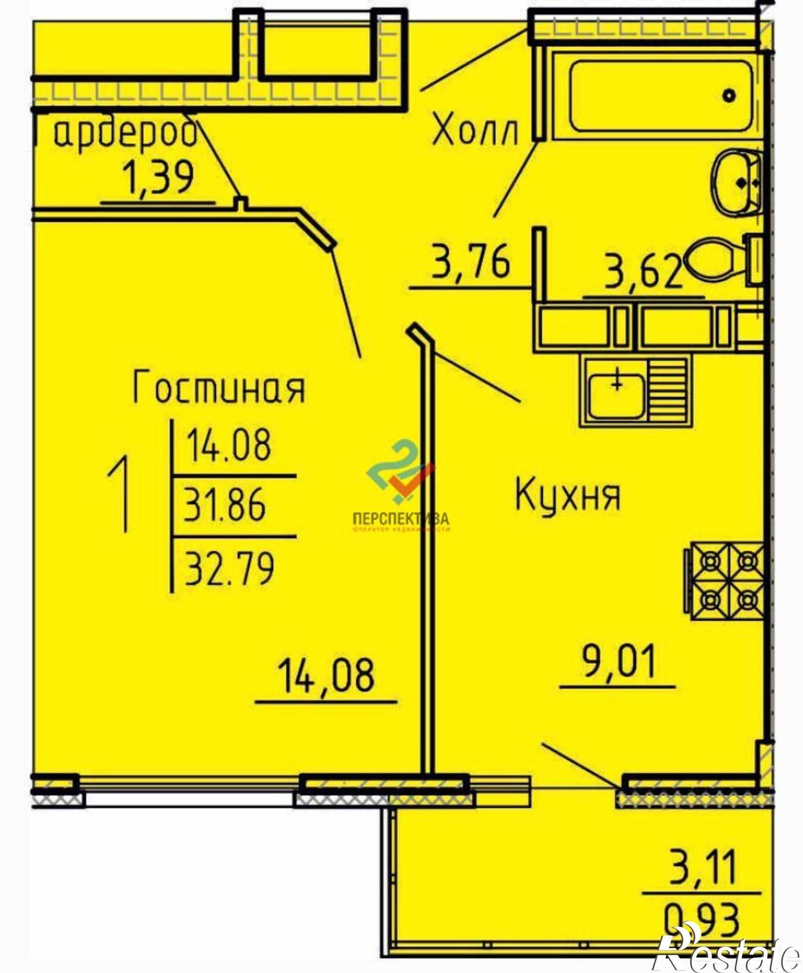 Купить квартиру за 2 350 000 рублей на Ладожская улица, с11