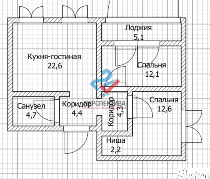 3-комн квартира в новом доме жилой комплекс Новелла,  с6