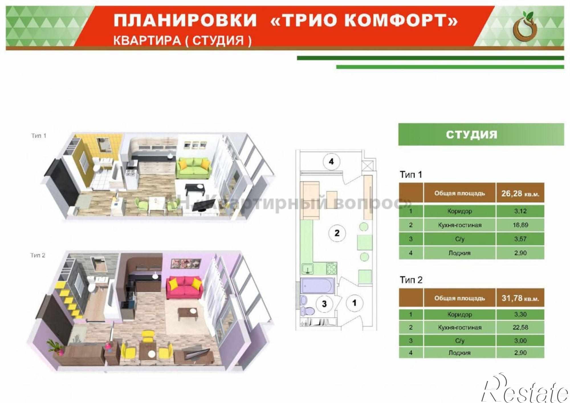 Купить квартиру за 3 300 000 рублей на Рождественская ул, 55