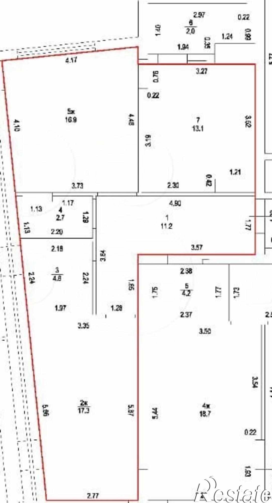 Купить квартиру за 15 700 000 рублей на Россия, Крымский проезд, 2