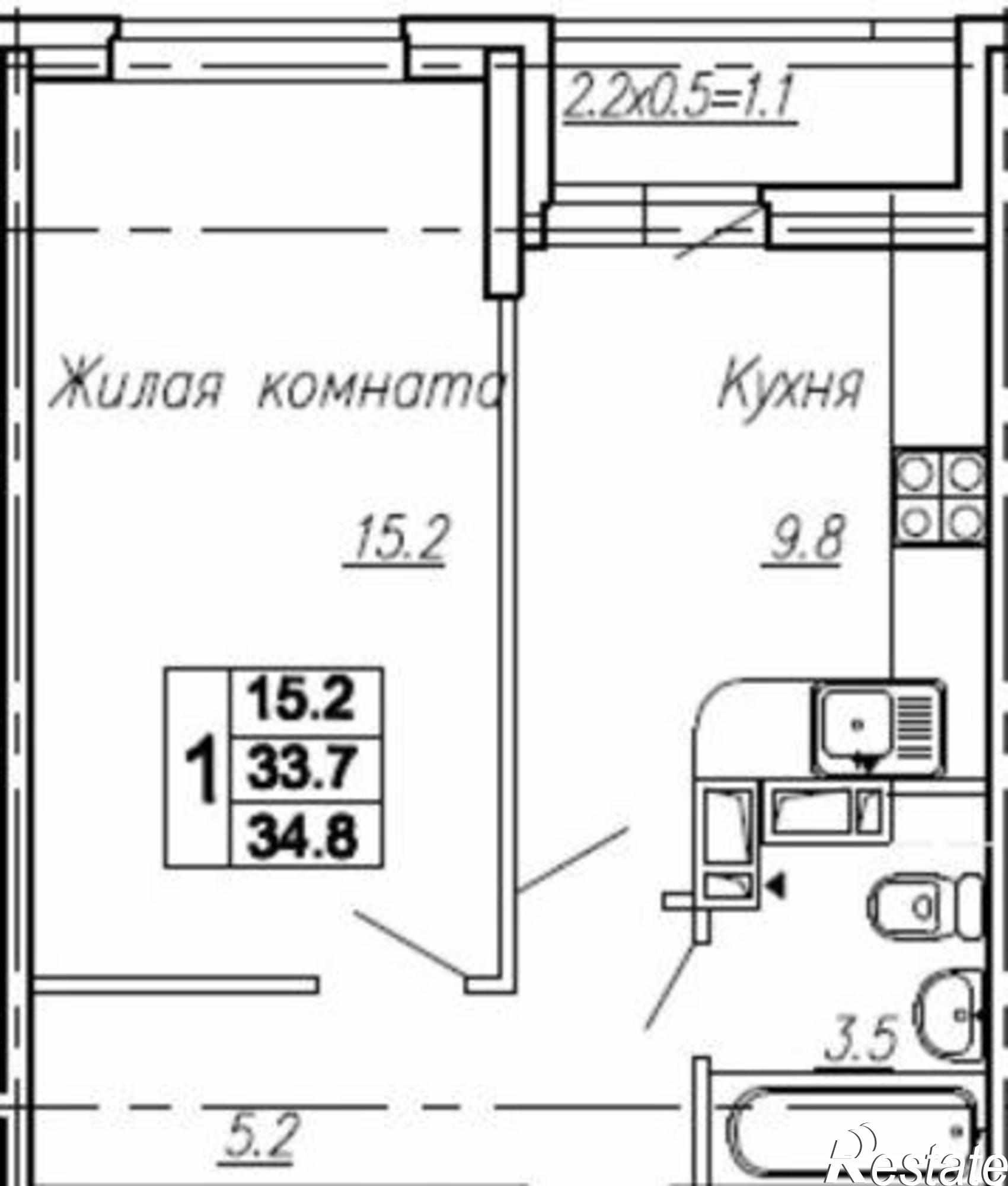 Купить квартиру за 2 600 000 рублей на улица Нансена, 83
