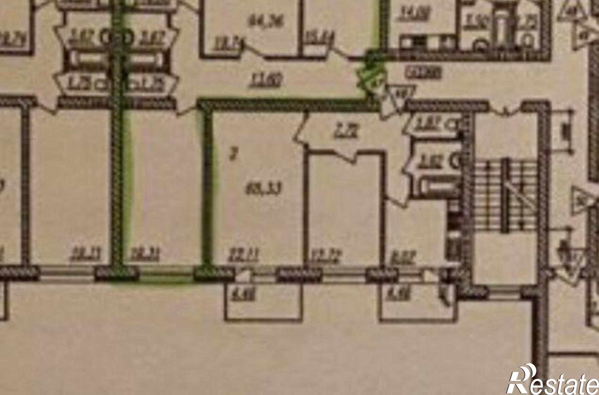 Купить квартиру за 5 600 000 рублей на переулок Туроверова, 1/14