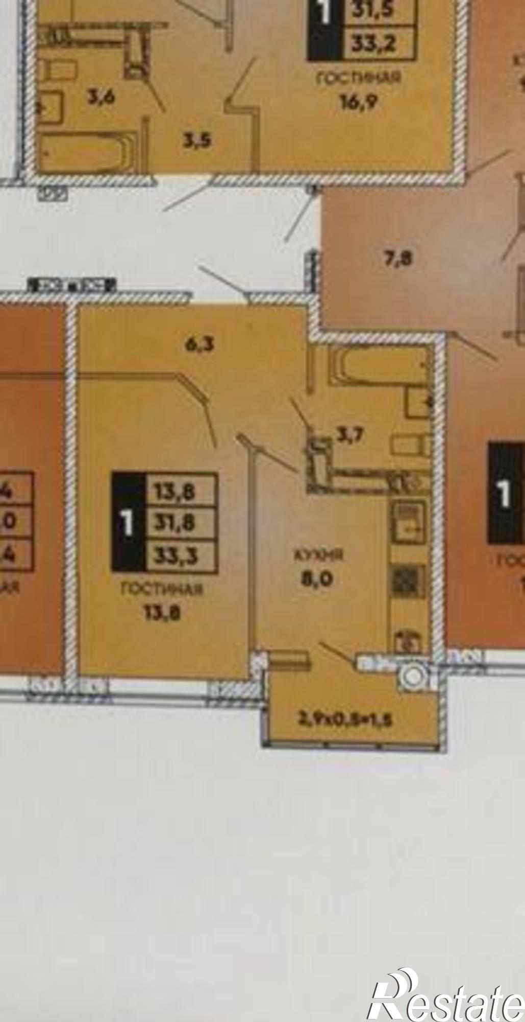 Купить квартиру за 3 150 000 рублей на Берберовская улица, 6/2