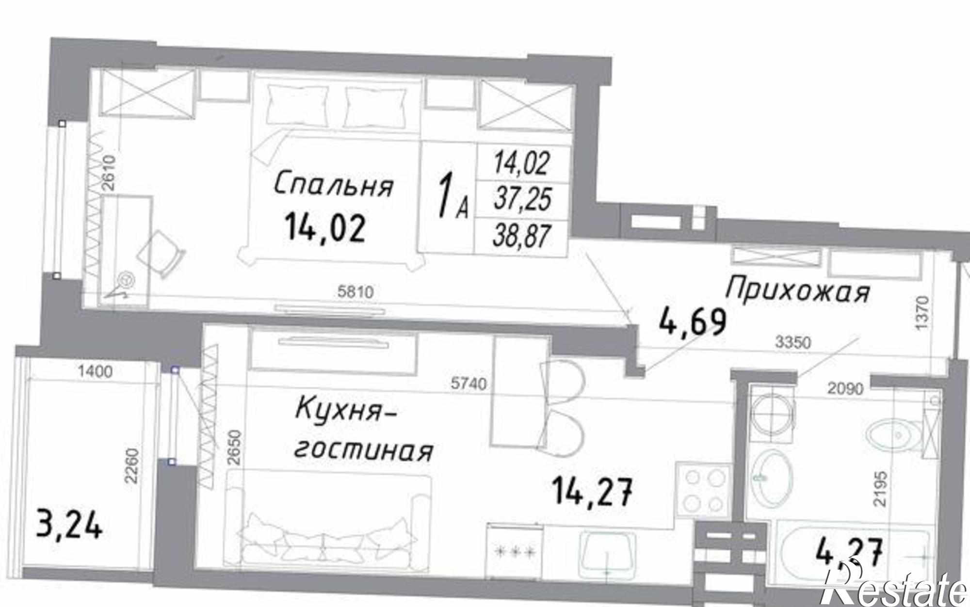 Купить квартиру за 2 850 000 рублей на бульвар Комарова, 30/2с3