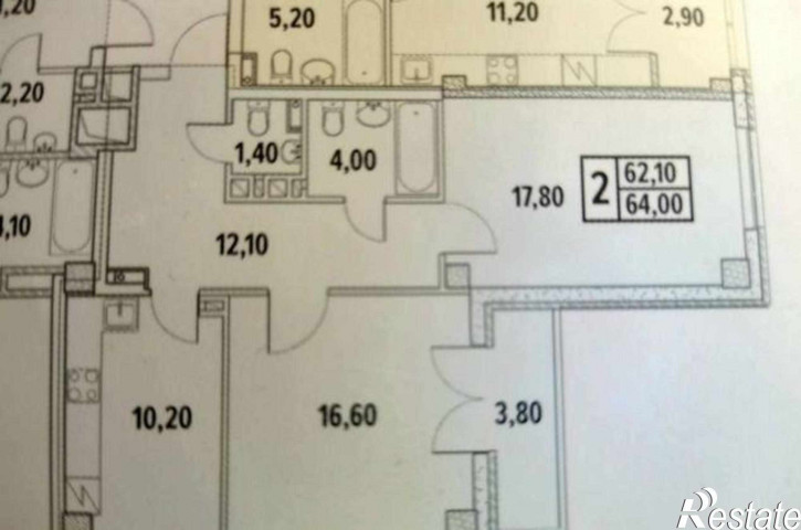 2-комн квартира бульвар Комарова, 20В/9А