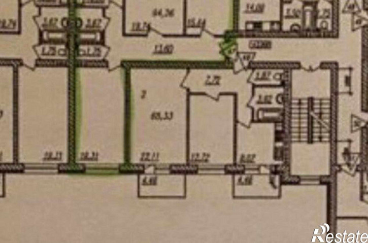 3-комн квартира переулок Туроверова, 1/14