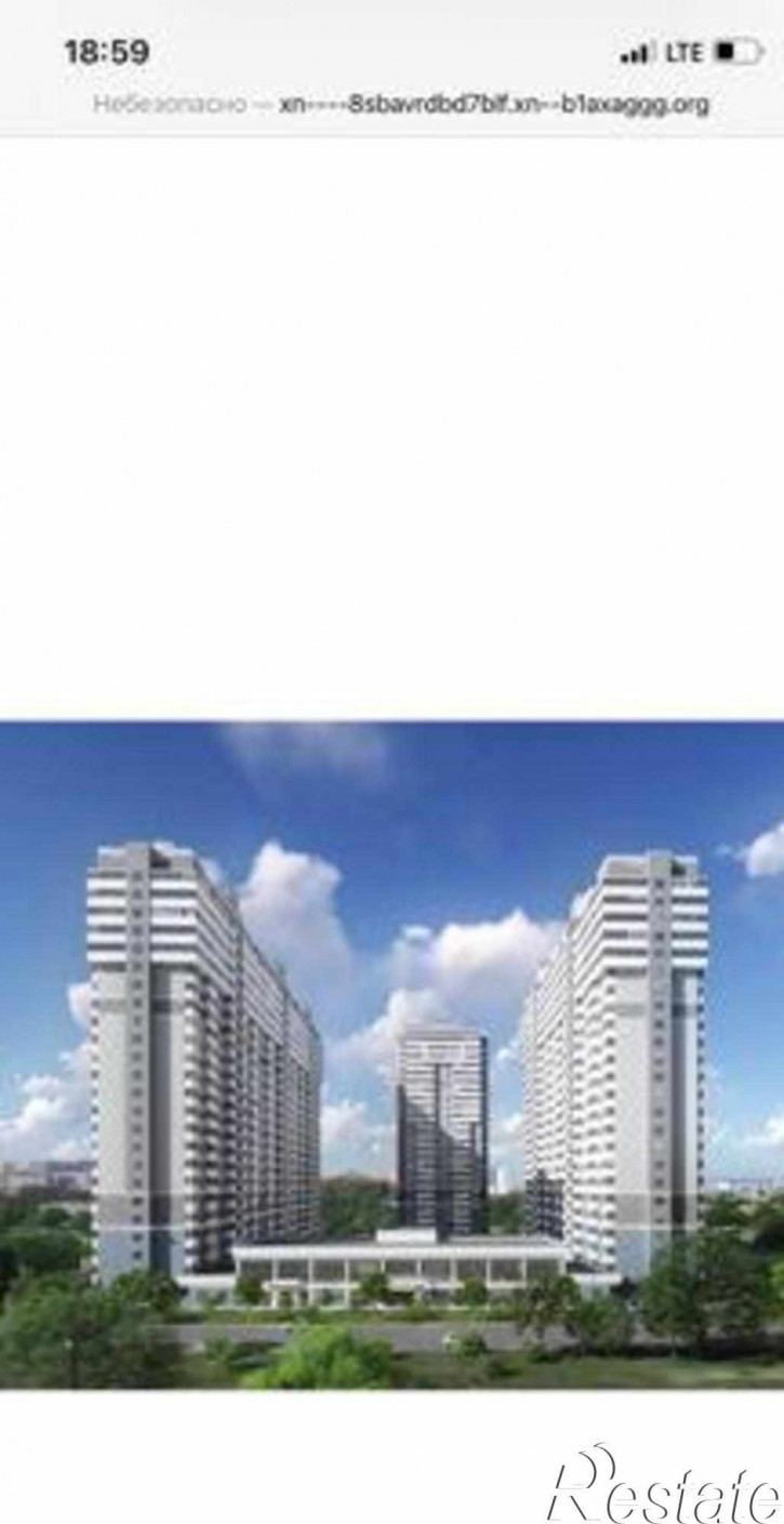 1-комн квартира в новом доме улица Нансена, 83