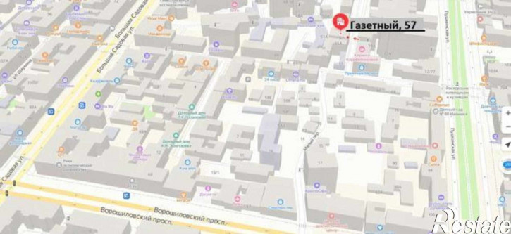 2-комн квартира Газетный переулок, 57