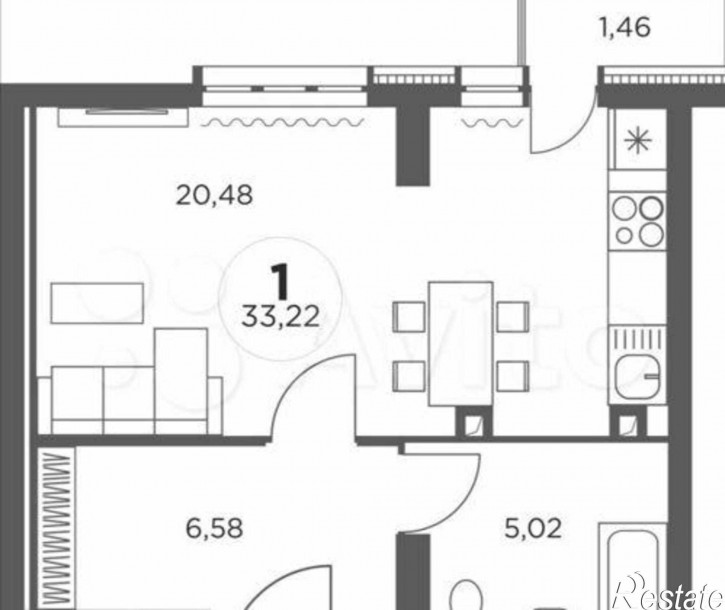 1-комн квартира Доломановский переулок, 82