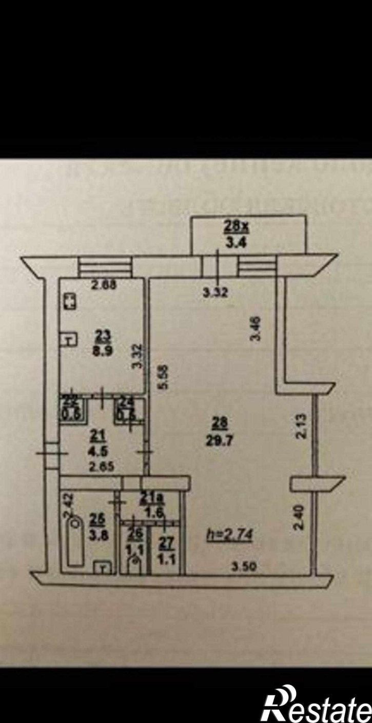 1-комн квартира Московская улица, 76/32