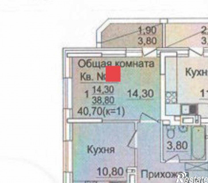 1-комн квартира Творческая улица, 9