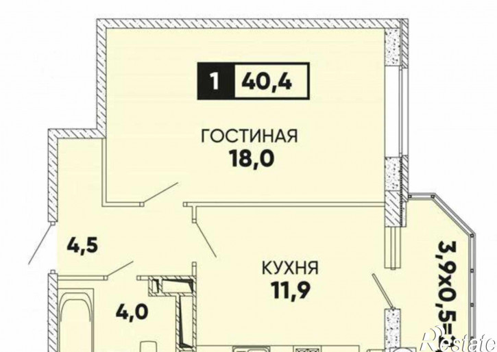 1-комн квартира улица Вересаева, 101/2с2