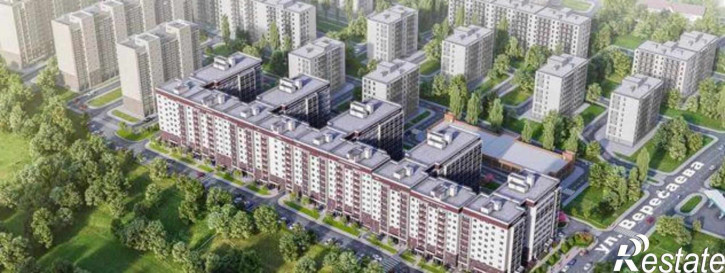 3-комн квартира в новом доме улица Вересаева, 103В