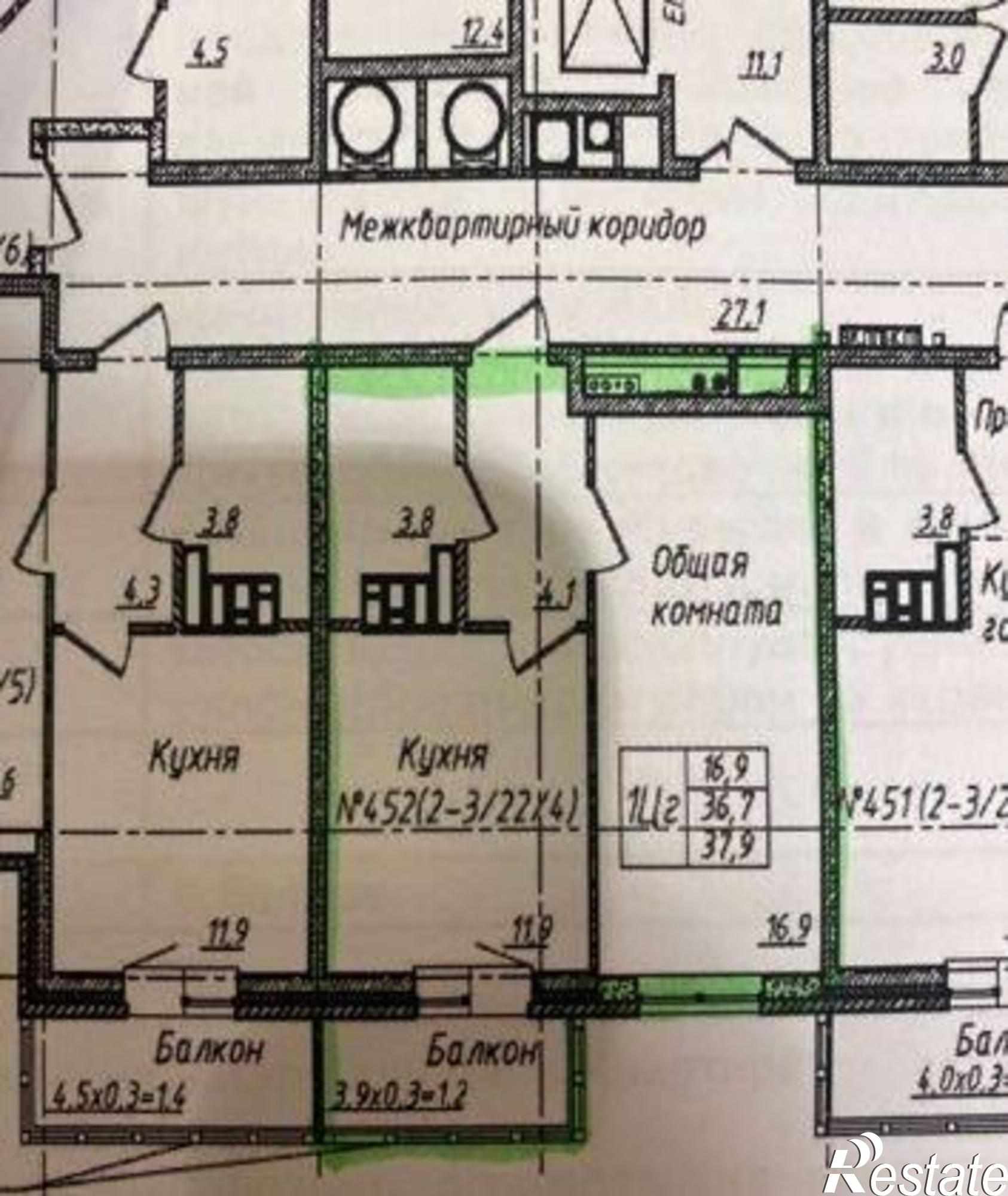 Купить квартиру за 3 250 000 рублей на 2-я Краснодарская улица, 169Бс2