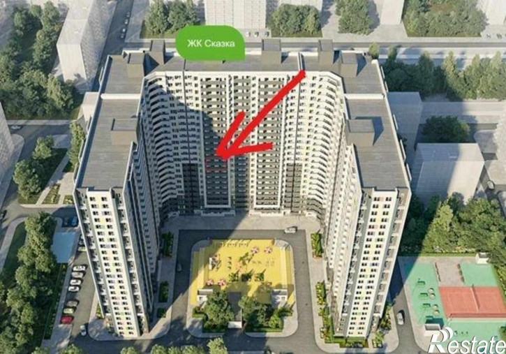 2-комн квартира в новом доме улица Жмайлова, 19А