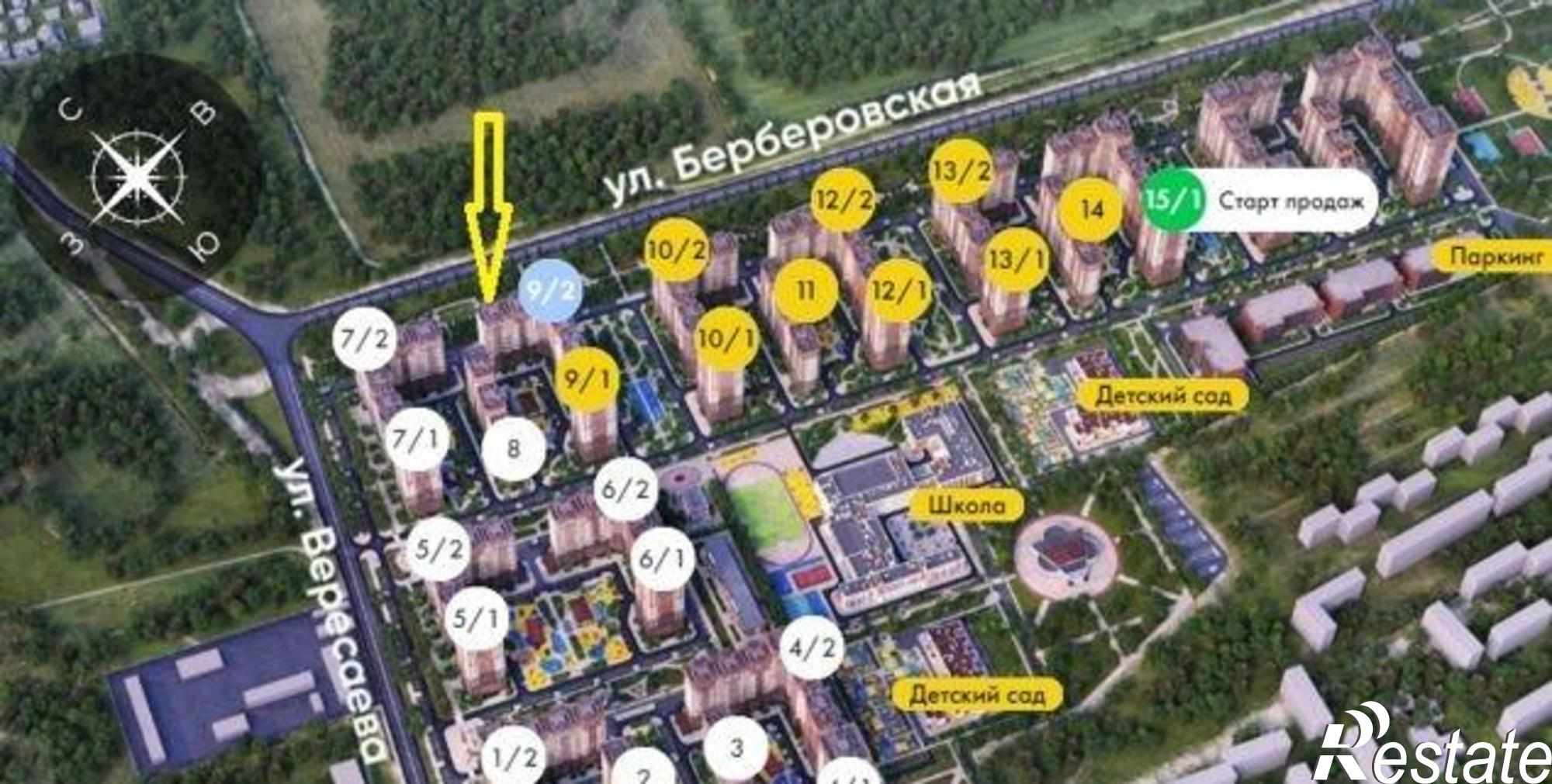 Купить квартиру за 4 650 000 рублей на Берберовская улица, 6/2
