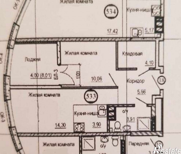 1-комн квартира в новом доме Береговая улица, 73