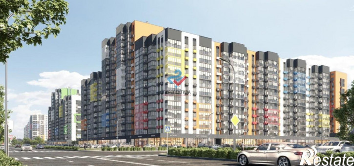 2-комн квартира в новом доме жилой комплекс Радужные Дворы,  с70