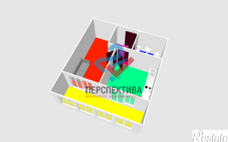 1-комн квартира Озёрная улица, 13