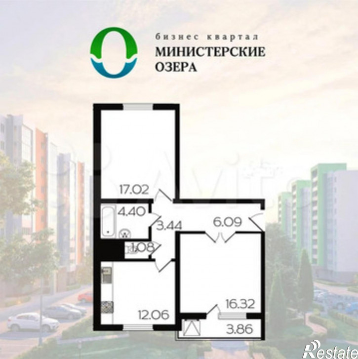 2-комн квартира Тепличная  ,83/1