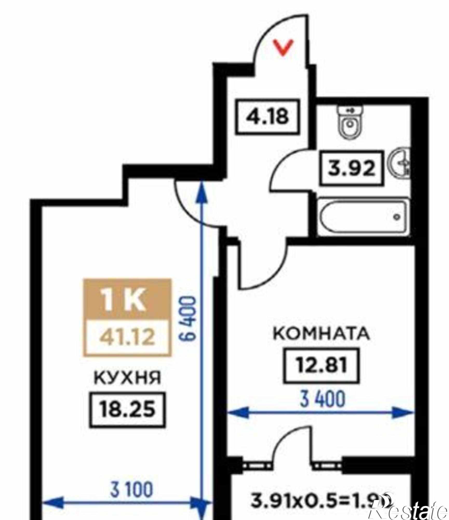 Купить квартиру за 6 450 000 рублей на Школьная улица, 1