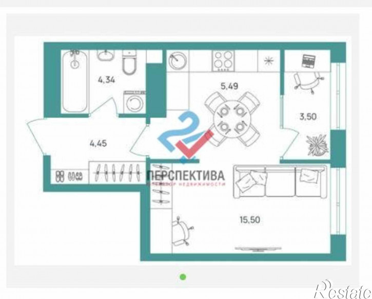 1-комн квартира жилой комплекс Апгрейд,  с3