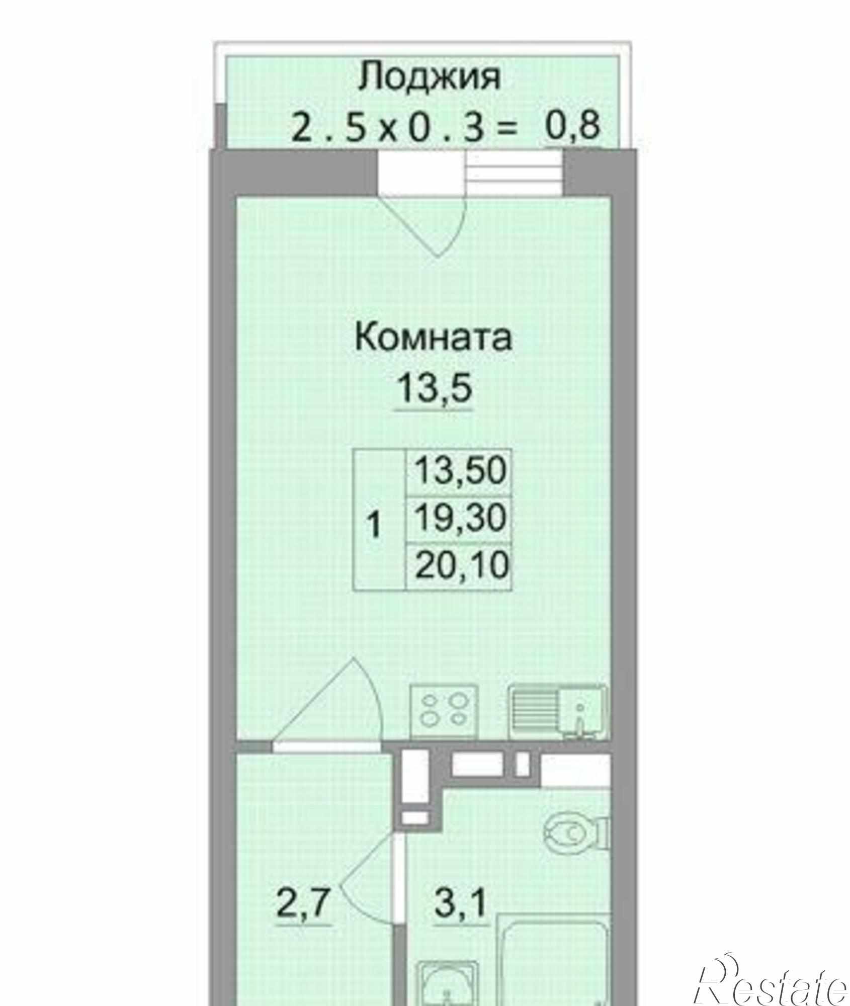 Купить квартиру за 2 350 000 рублей на улица Нансена, 83