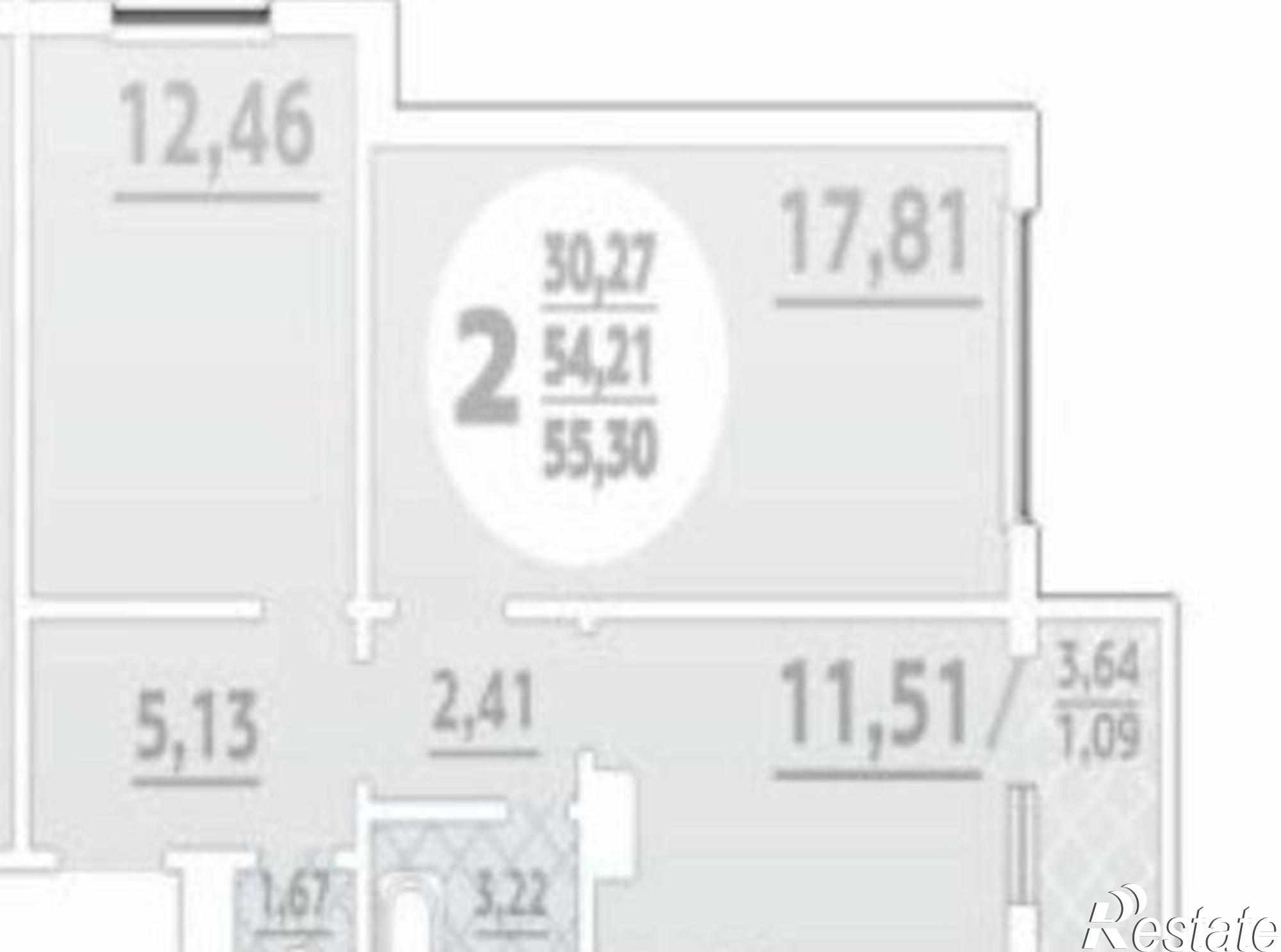 Купить квартиру за 3 550 000 рублей на улица Петренко, 16А
