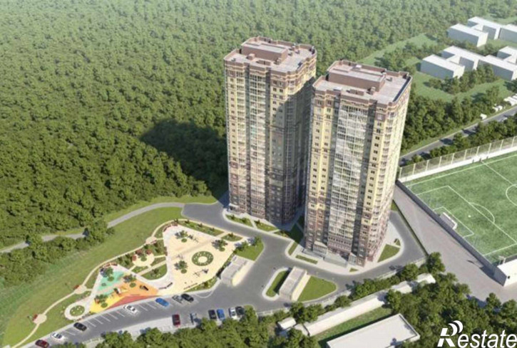 1-комн квартира в новом доме Днепровский переулок, 117с1