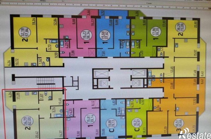 2-комн квартира в новом доме улица Нариманова, 72/2