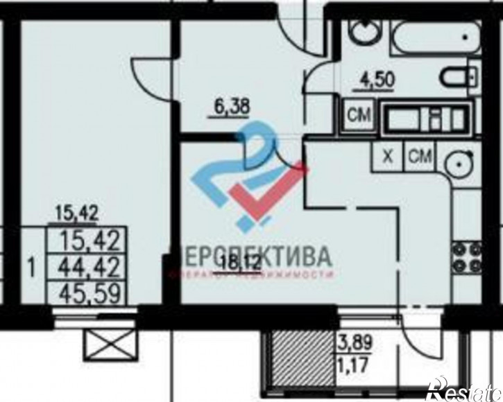 2-комн квартира в новом доме улица 8 Марта, 17
